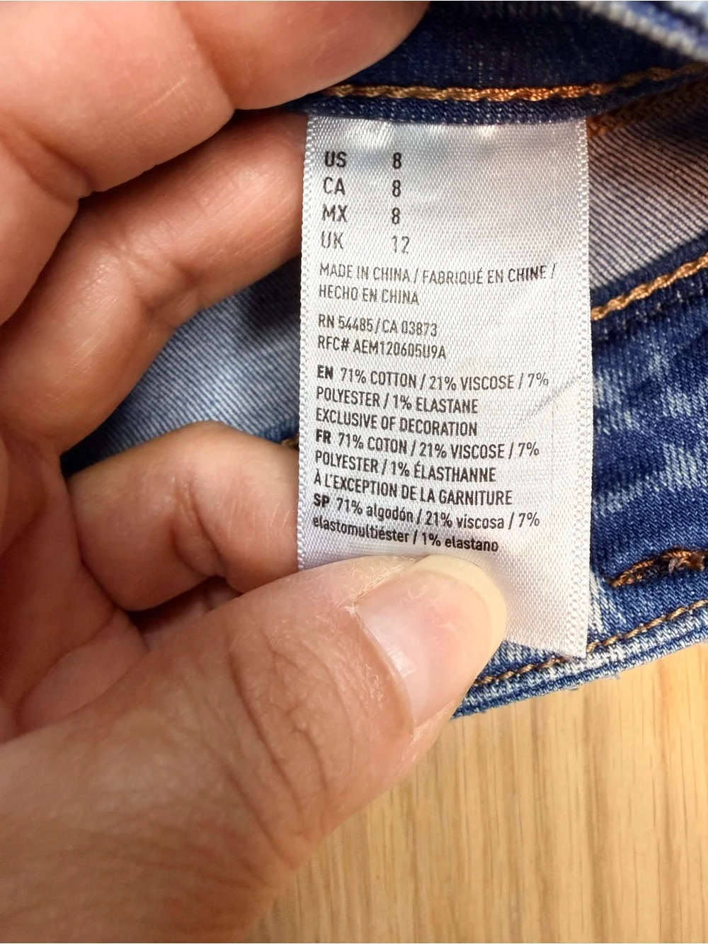 AMERICAN EAGLE OUTFITTERS Next Level Stretch X  Distressed High Rise Shorts Sz 8 - Picture 7 of 11